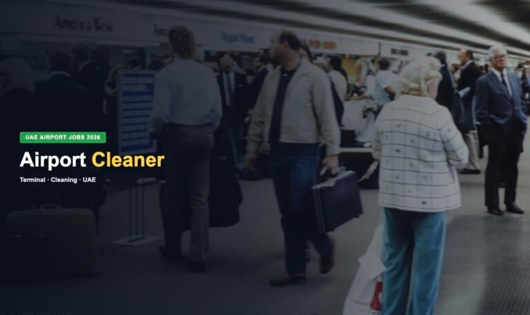Airport Cleaner Jobs in UAE 2026 – Current Vacancies, Salary & How to Apply