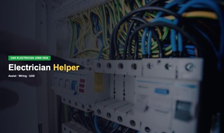 Electrician Helper Jobs in UAE 2026 – Latest Opportunities, Salary & How to Apply