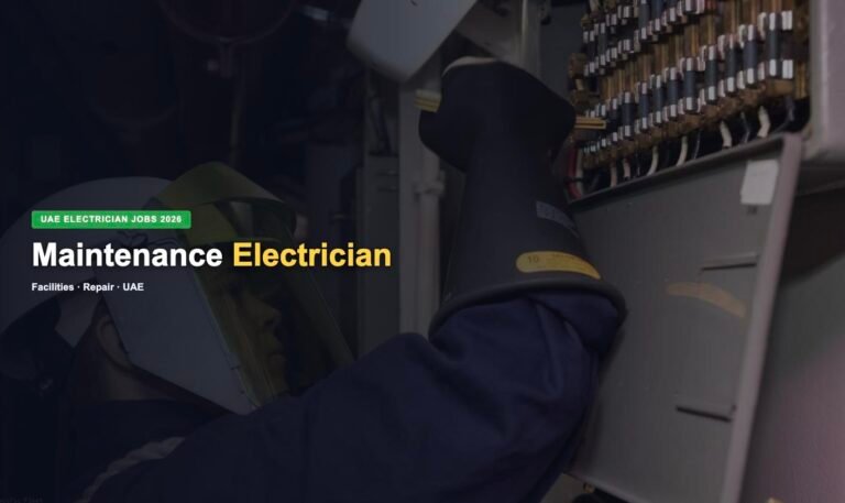Maintenance Electrician Jobs in UAE 2026 – Latest Hiring, Salary & How to Apply