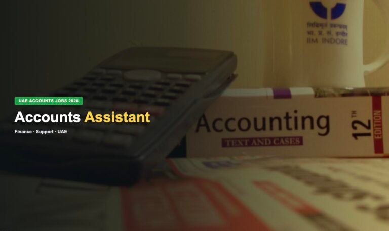 Accounts Assistant Jobs in UAE 2026 – Latest Opportunities, Salary & How to Apply