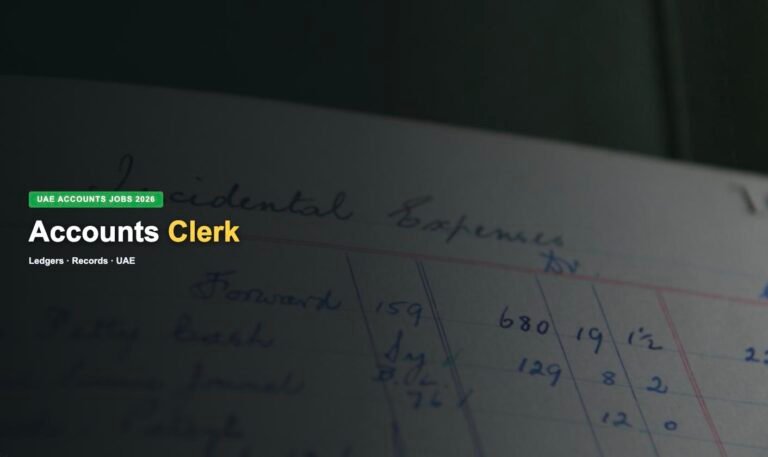 Accounts Clerk Jobs in UAE 2026 – Current Openings, Salary & How to Apply