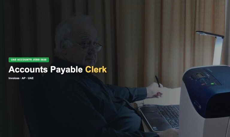 Accounts Payable Clerk Jobs in UAE 2026 – Current Vacancies, Salary & How to Apply