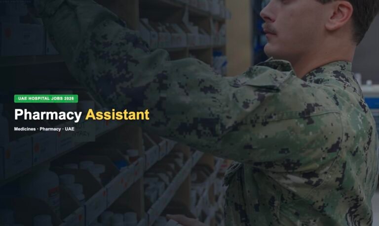 Pharmacy Assistant Jobs in UAE 2026 – Latest Opportunities, Salary & How to Apply