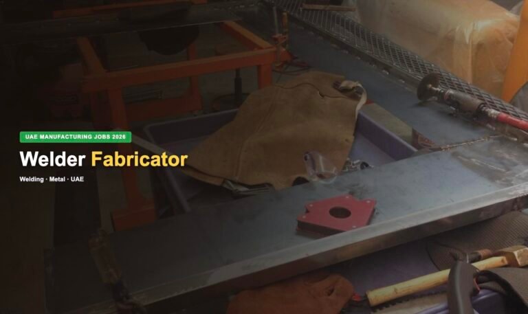 Welder Jobs in UAE 2026 – Current Vacancies, Salary & How to Apply