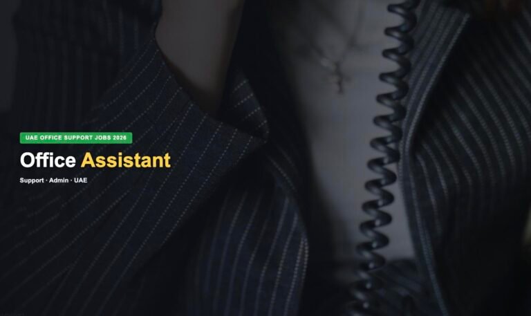 Office Assistant Jobs in UAE 2026 – Latest Hiring, Salary & How to Apply