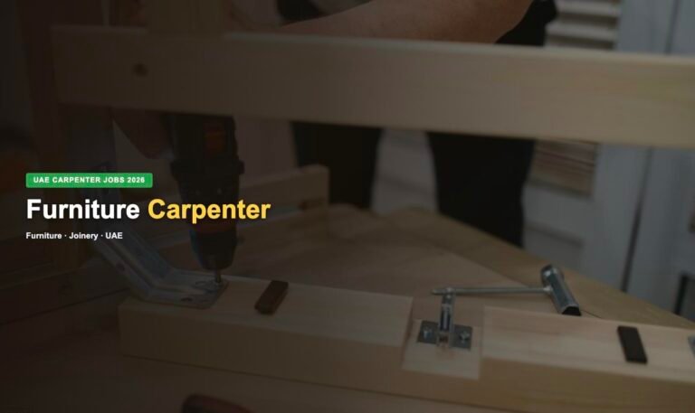 Furniture Carpenter Jobs in UAE 2026 – Current Openings, Salary & How to Apply