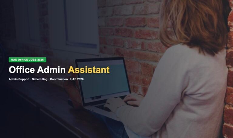 Office Admin Assistant Jobs in UAE 2026 – Latest Opportunities, Salary & How to Apply
