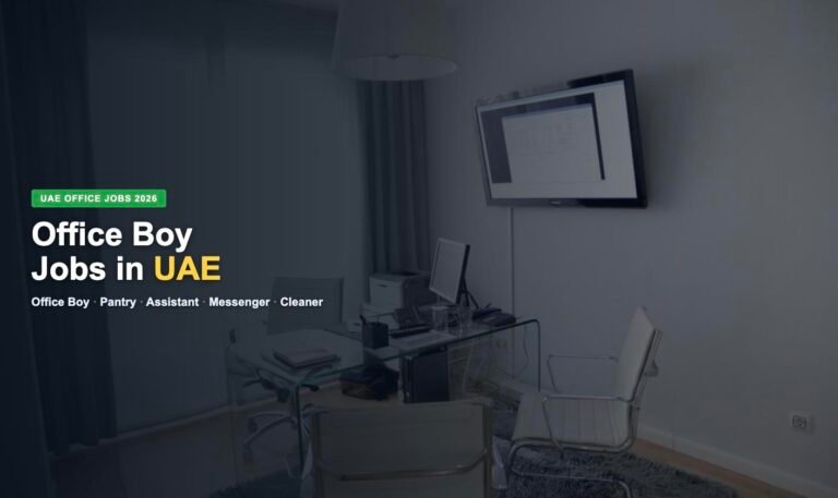 Office Boy Jobs in UAE 2026 – Latest Vacancies, Salary & How to Apply