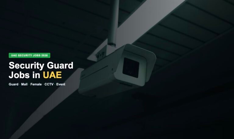 Security Guard Jobs in UAE 2026 – Latest Vacancies, Salary & How to Apply